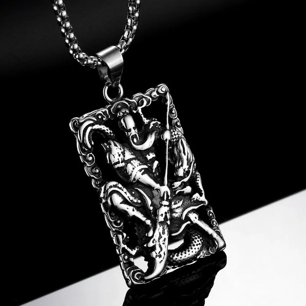 ❤️Tibetan retro ethnic broadsword pendant necklace for women/men, N90201P174